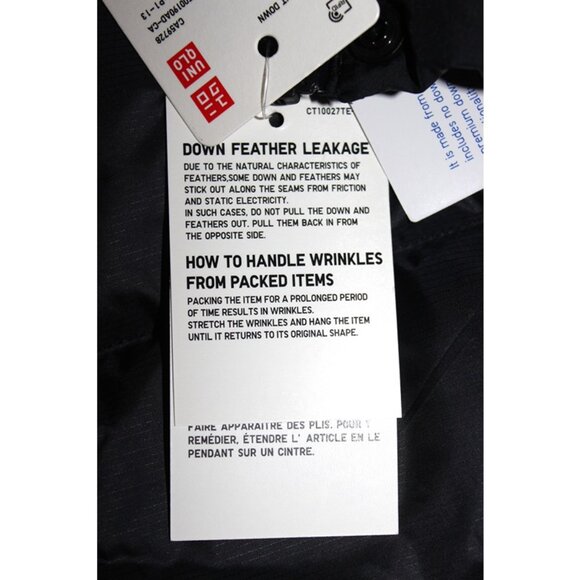 nwt UNIQLO Women's Packable Ultra Light Down Vest in Black (XL, Fits Like L) - Picture 4 of 8
